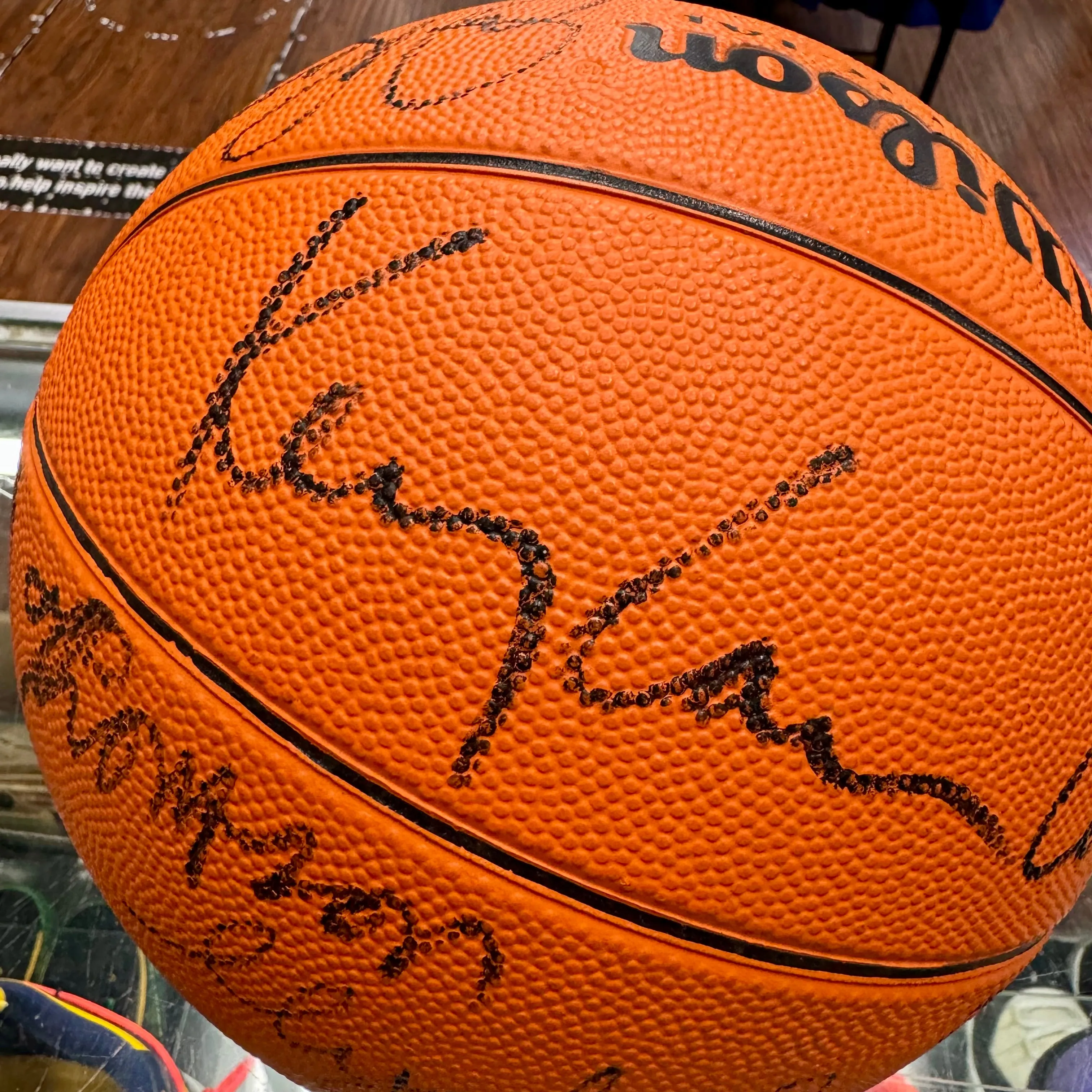 1984-85 Blazers Team Signed Ball