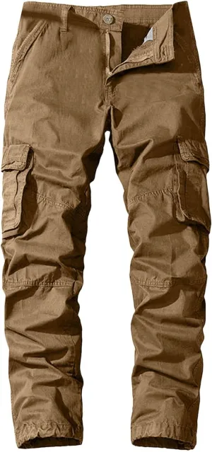 2023 Cargo Pants for Men Multi Pockets Stylish Plus Size Trousers Lightweight Casual Work Hiking Pants Tactical Sweatpants
