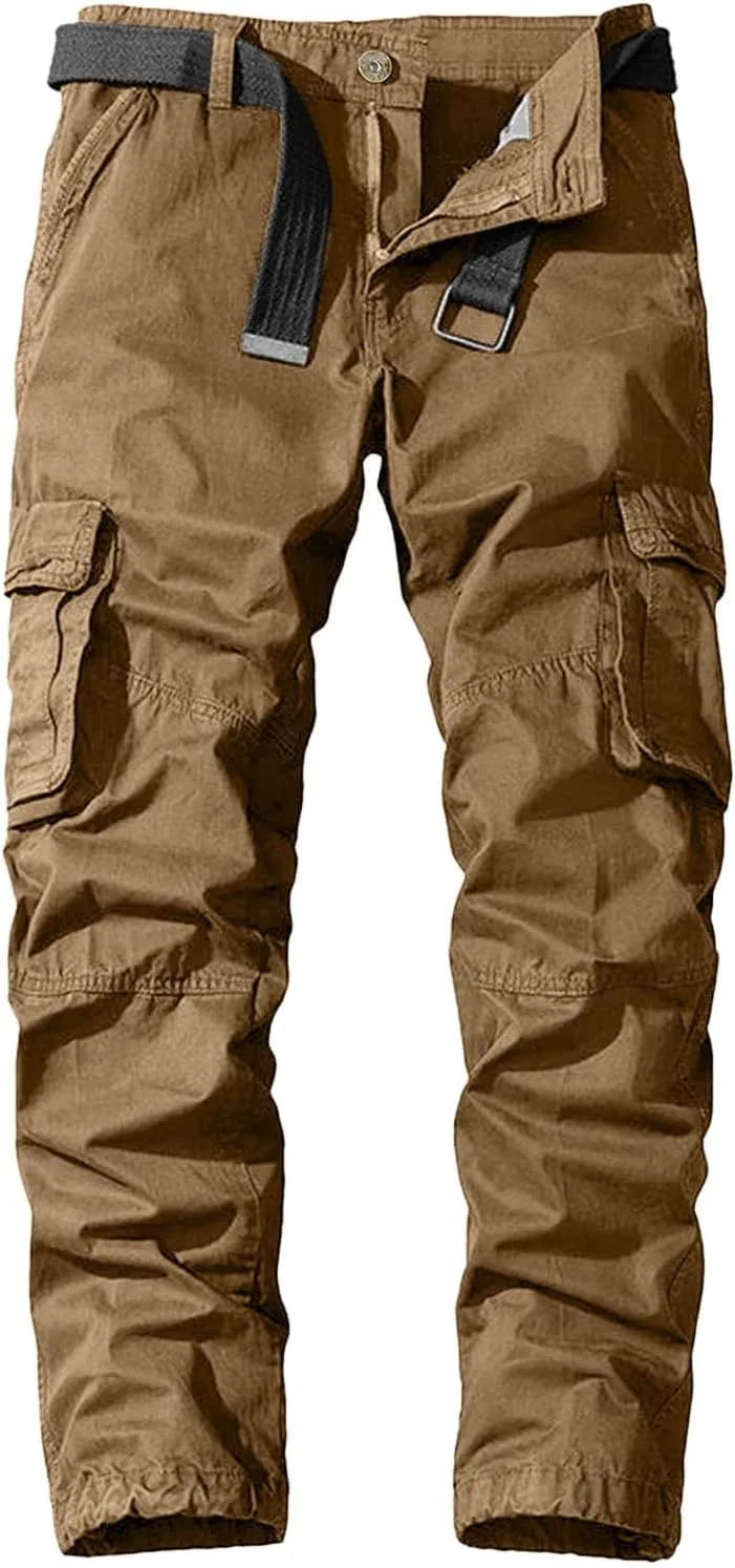 2023 Cargo Pants for Men Multi Pockets Stylish Plus Size Trousers Lightweight Casual Work Hiking Pants Tactical Sweatpants