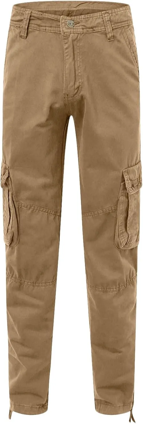 2023 Cargo Pants for Men Multi Pockets Stylish Plus Size Trousers Lightweight Casual Work Hiking Pants Tactical Sweatpants