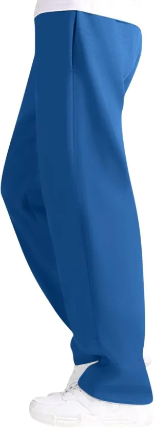 2024 Men's Cargo Sweatpants Stylish Casual Fleece Joggers Loose Fit Open Bottom Athletic Trousers for Men with Pockets