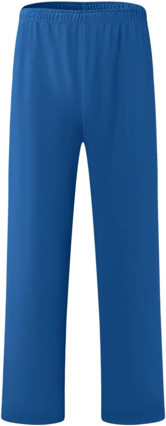 2024 Men's Cargo Sweatpants Stylish Casual Fleece Joggers Loose Fit Open Bottom Athletic Trousers for Men with Pockets