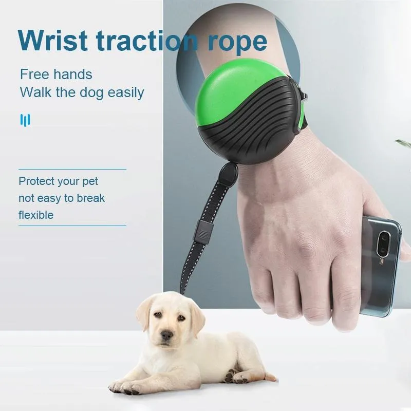 3M Retractable Wrist Pet Leash Nylon