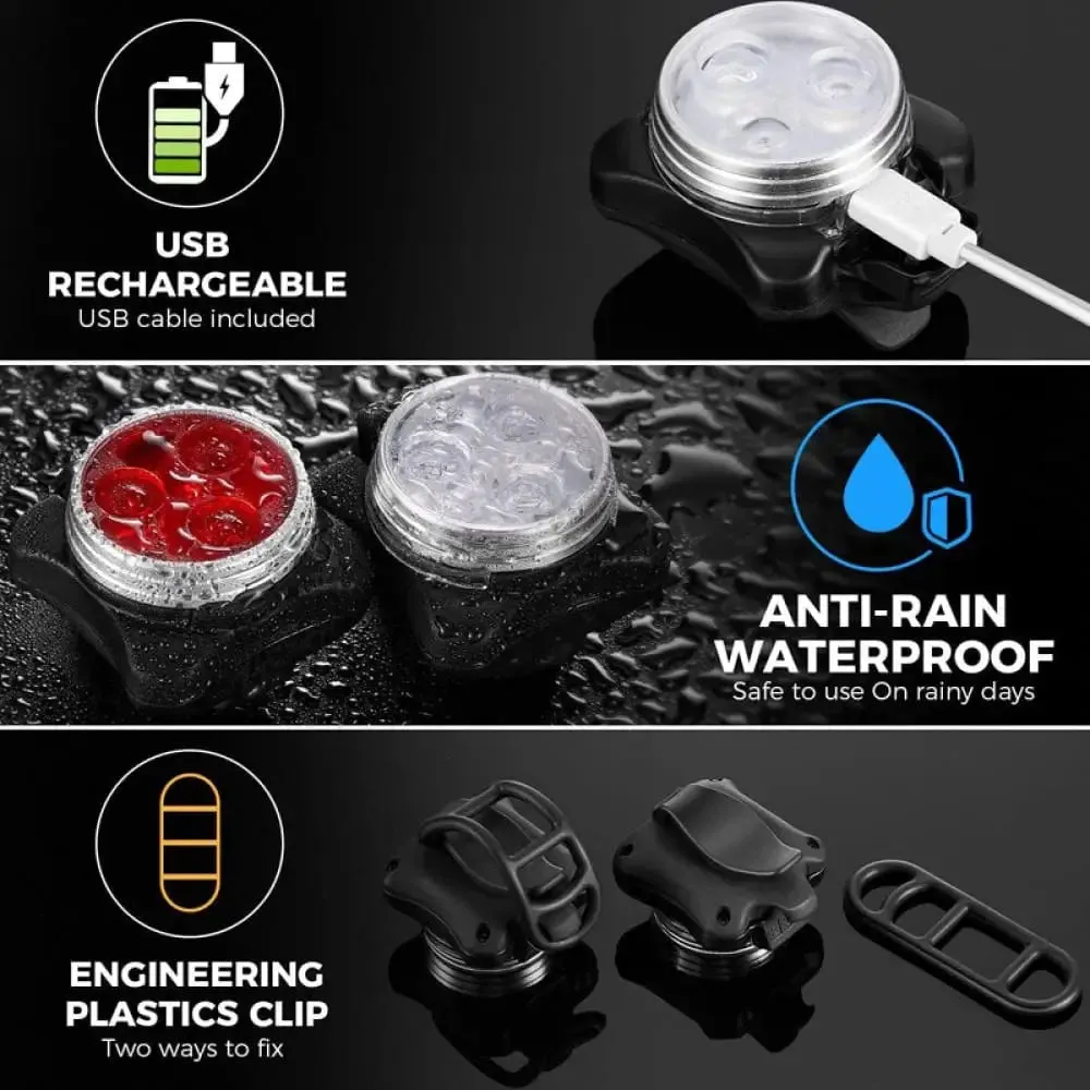 4 Modes Waterproof Safety Clip-on Light for Night Walking Led Dog Collar