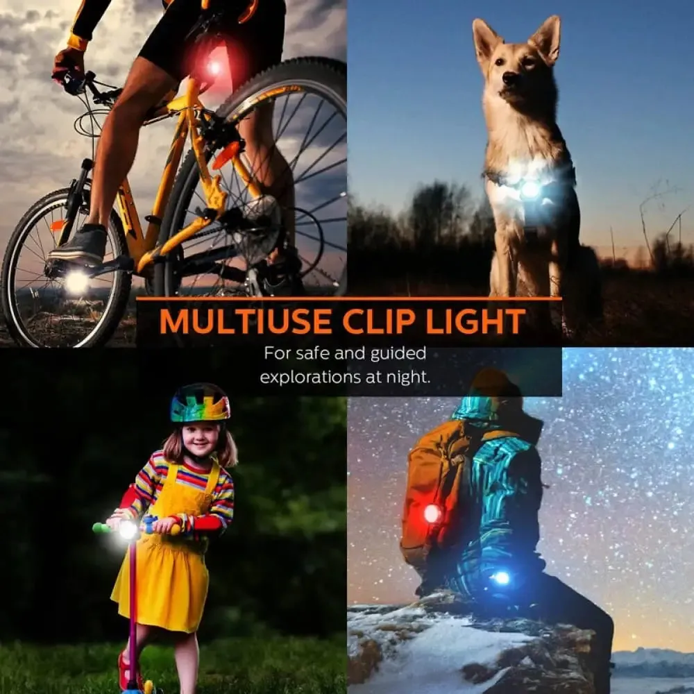 4 Modes Waterproof Safety Clip-on Light for Night Walking Led Dog Collar