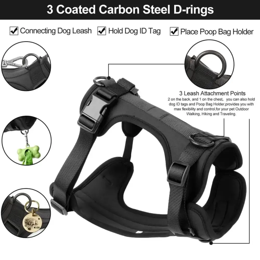 Adjustable Durable Lightweight Breathable Padded Pet Vest Harness for Small Medium Large Dogs