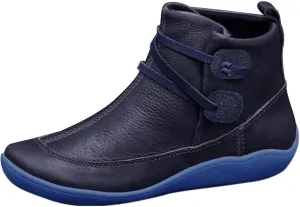 AMDBEL Ankle Boots for Women Wide Width, Arch Support Ankle Boots for Women Womens Low Heel Fashion Lace Up Zipper Booties Slip On Fall Winter Short Booties Chelsea Boots Womens Combat Boots Black