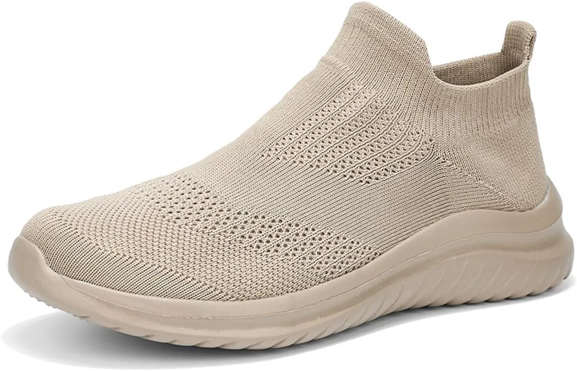 AngryMonkey Men Slip On Lightweight Walking Shoes Non Slip Breathable Running Shoes Comfort Tennis Workout Gym Sneakers