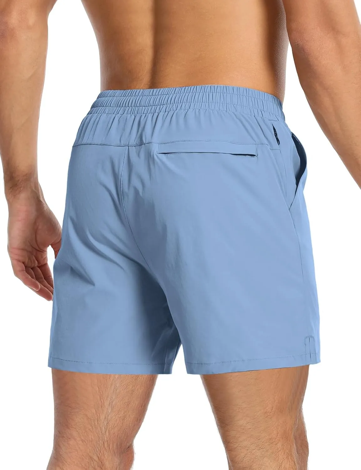 Aolesy Mens 2 in 1 Running Shorts -5''/7'' Quick Dry Workout Gym Shorts with Pockets, Tennis Training Athletic Shorts