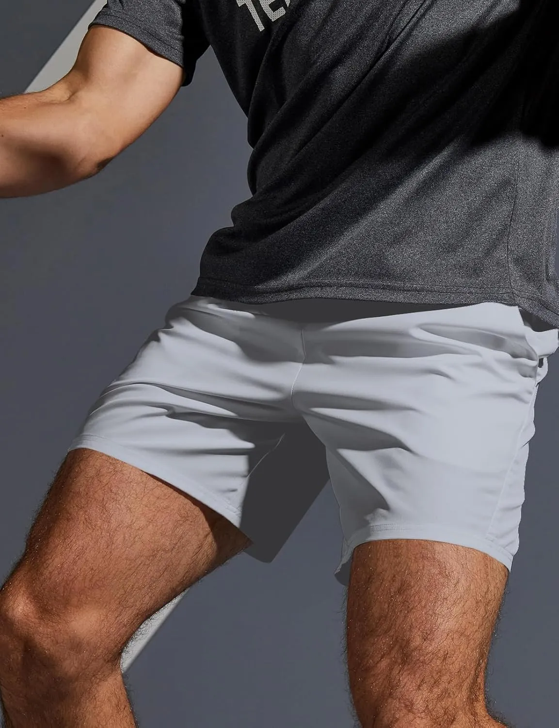 Aolesy Mens 2 in 1 Running Shorts -5''/7'' Quick Dry Workout Gym Shorts with Pockets, Tennis Training Athletic Shorts