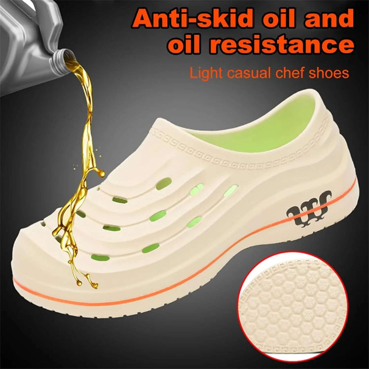 Armadillo Clogs for Men & Women Non Slip Work Shoes Safety Kitchen Chef Shoe Waterproof Wide Width Sneakers Comfortable Garden Shoes Slip-On Outdoor Beach Footwear Arch Support Nursing Slippers