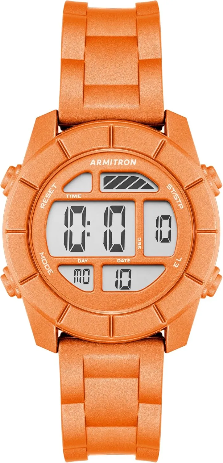 Armitron Sport Unisex Digital Chronograph Resin Strap Watch, 45/7043