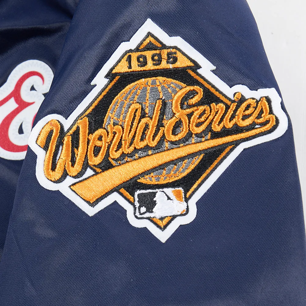 ATLANTA BRAVES CLASSIC LITTLE BOYS SATIN JACKET (MIDNIGHT NAVY)