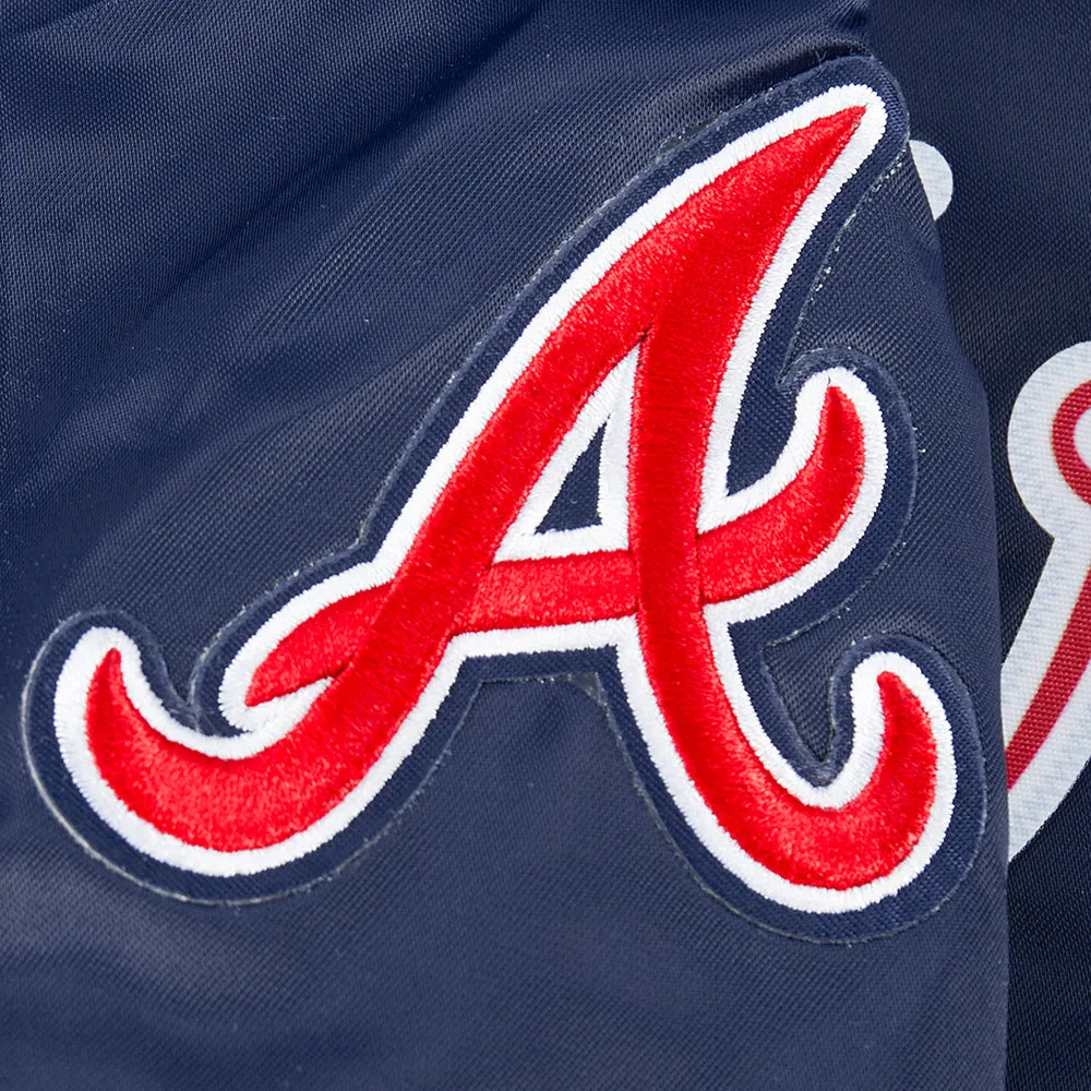 ATLANTA BRAVES CLASSIC LITTLE BOYS SATIN JACKET (MIDNIGHT NAVY)