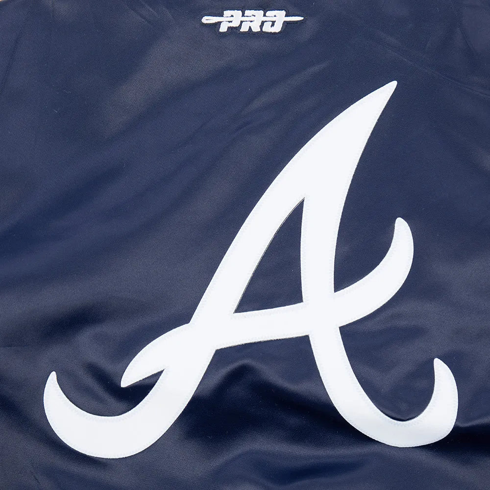 ATLANTA BRAVES CLASSIC LITTLE BOYS SATIN JACKET (MIDNIGHT NAVY)