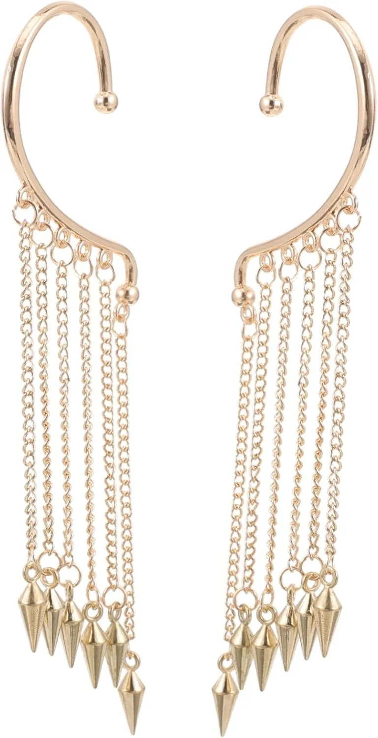 BESTYASH Earring Cuff Head Ear Hook Clip Earrings Ear Cuffs for Women Fashion Accessory
