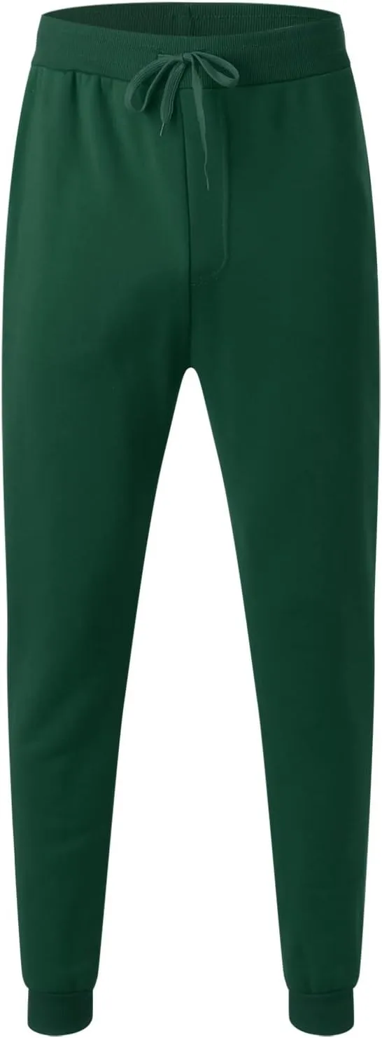 Big and Tall Sweatpants for Men Bottoms Slim Fit Sports Trousers with Zip Pockets Mens Cargo Sweatpants Heavyweight
