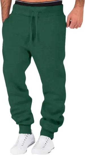 Big and Tall Sweatpants for Men Bottoms Slim Fit Sports Trousers with Zip Pockets Mens Cargo Sweatpants Heavyweight