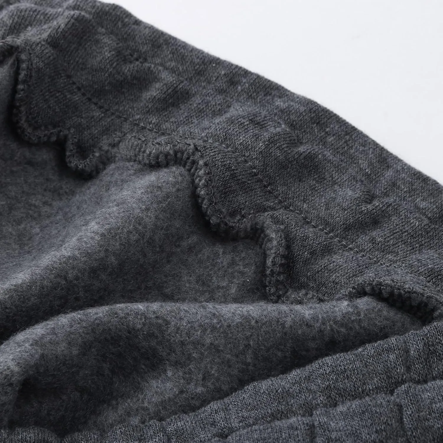 Big and Tall Sweatpants for Men Men's Heavyweight Fleece Cargo Sweatpants Elastic Waist Drawstring Athletic Trousers