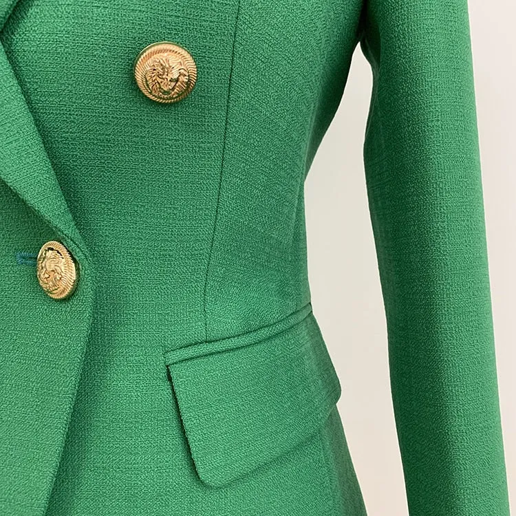 Blazer voor Dames - Groen - Stijlvolle en Comfortabele Pasvorm in Hoogwaardige Stof