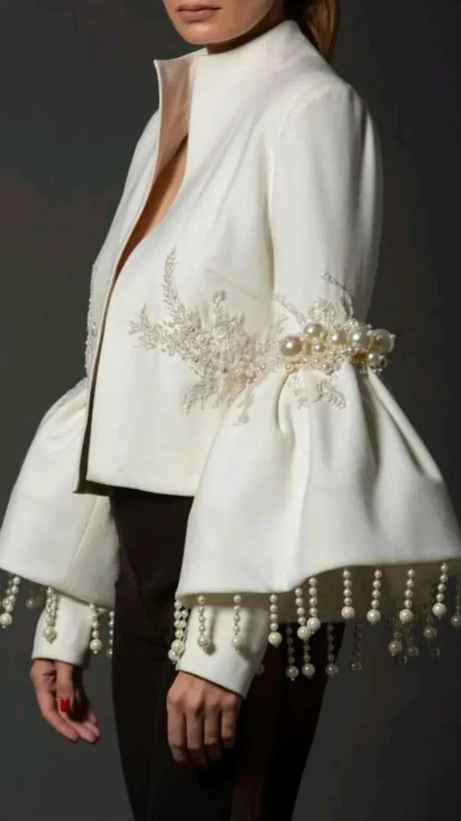 Blouse - Dames - Flared sleeve blouse