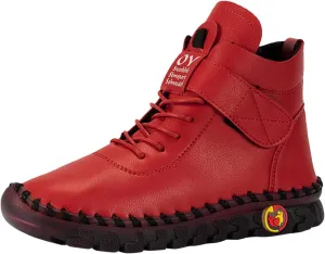 Booties for Women Arch Support Womens Low Heel Fashion Lace Up Zipper Boots Fall Winter Outdoor Short Bootie