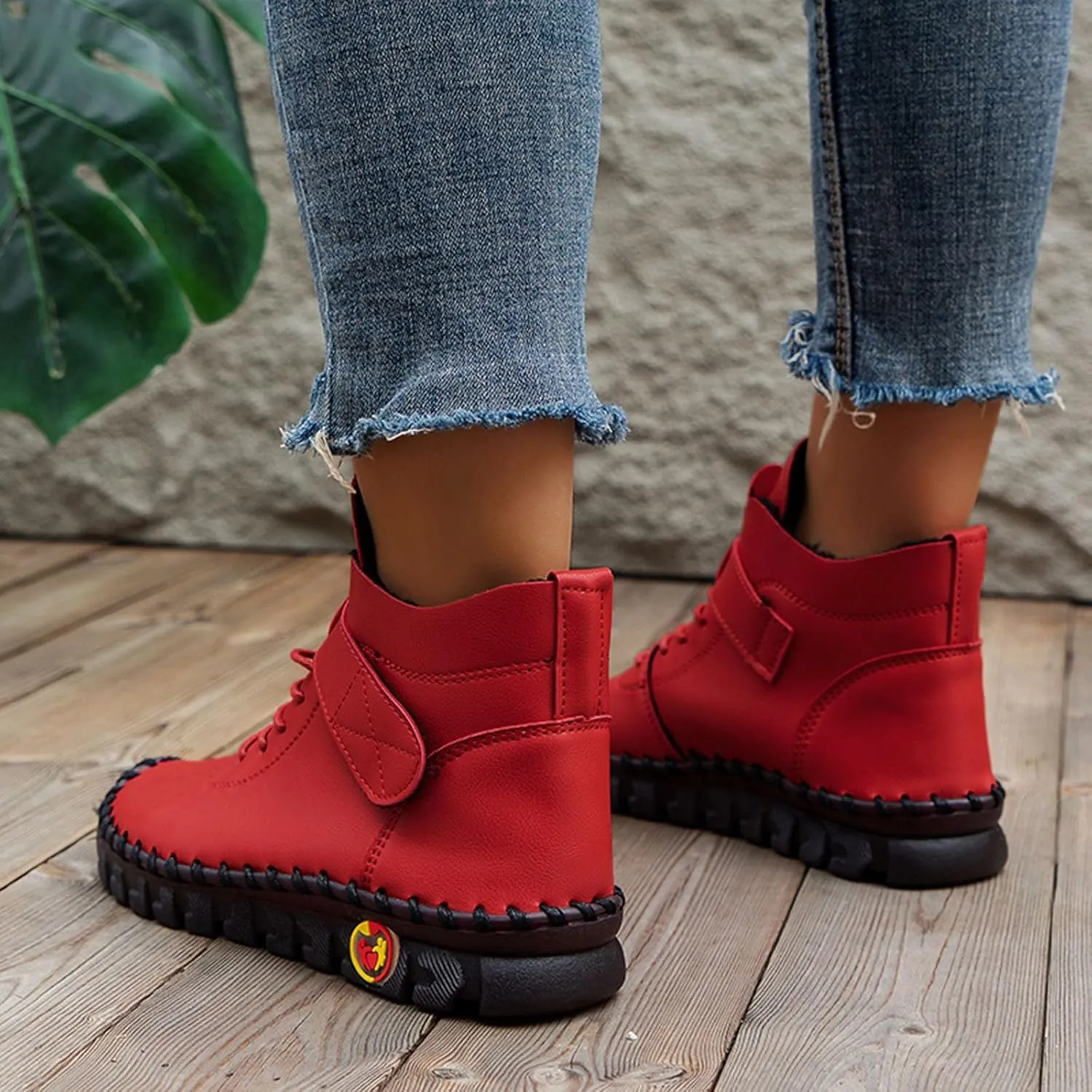 Booties for Women Arch Support Womens Low Heel Fashion Lace Up Zipper Boots Fall Winter Outdoor Short Bootie