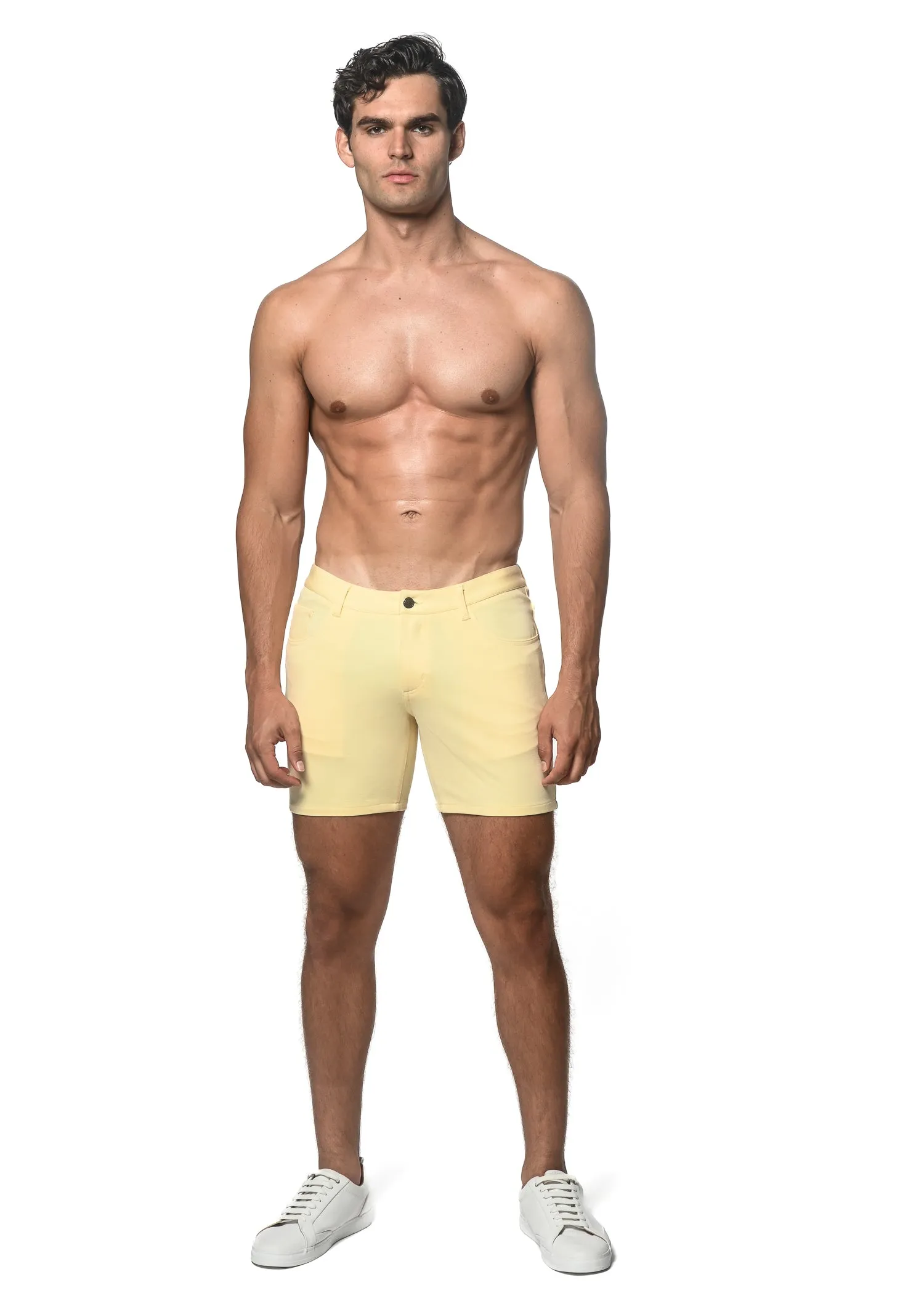 BUTTER 5" INSEAM STRETCH KNIT JEANS SHORTS ST-1932