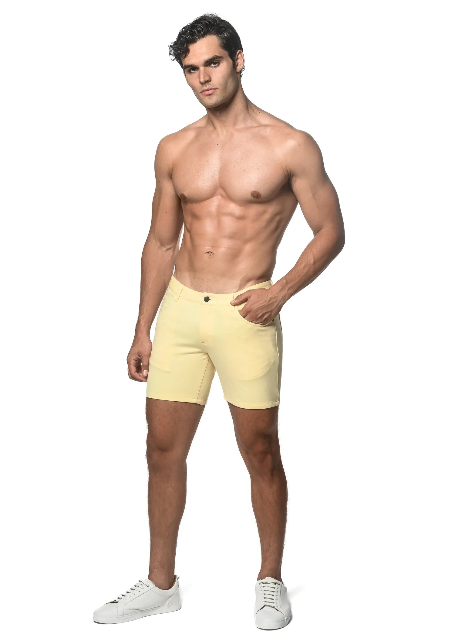 BUTTER 5" INSEAM STRETCH KNIT JEANS SHORTS ST-1932