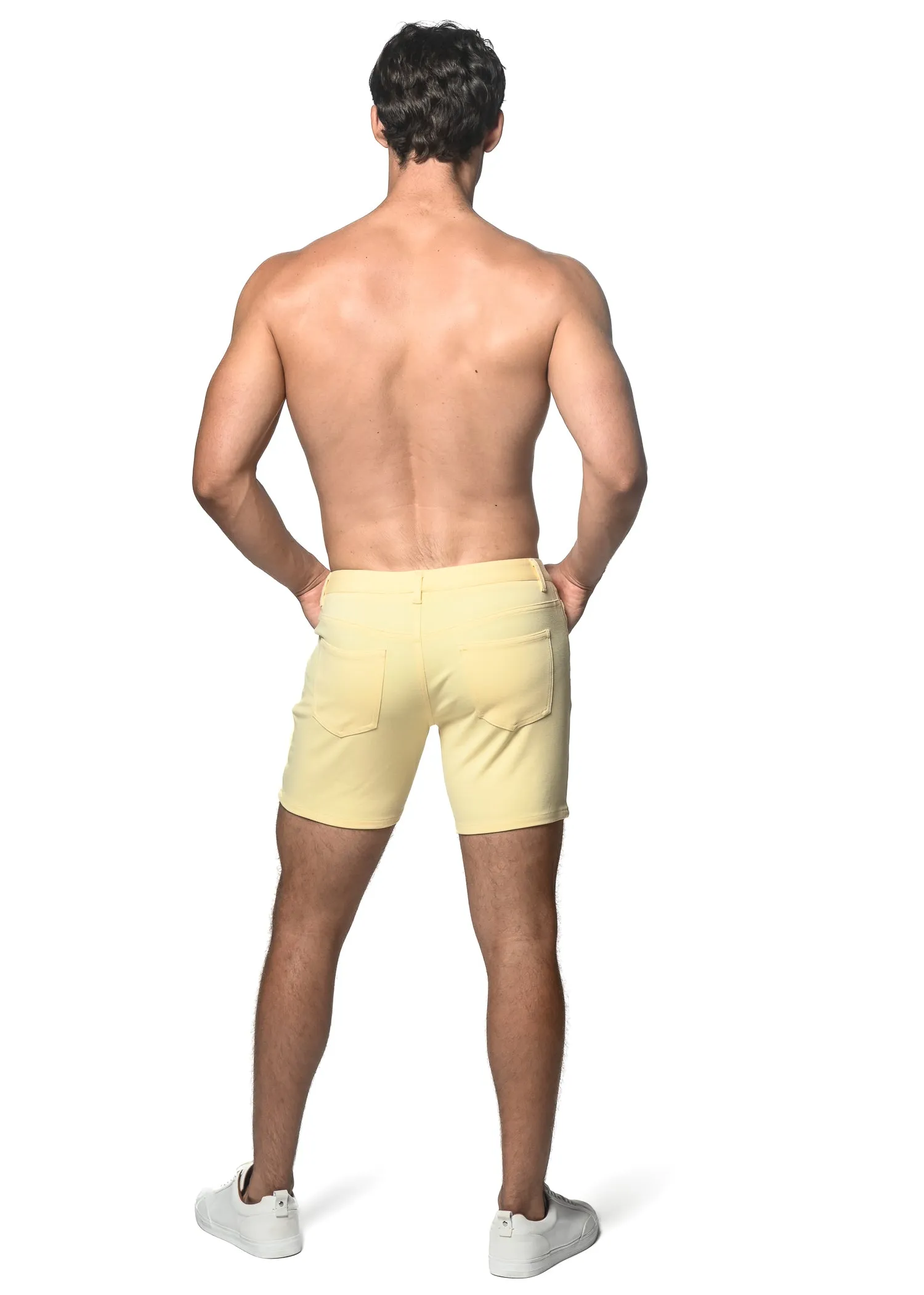 BUTTER 5" INSEAM STRETCH KNIT JEANS SHORTS ST-1932