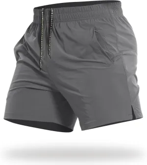 CANGHPGIN Mens Workout Athletic Shorts 7 inch / 5 inch Quick Dry Running Shorts Men Lightweight Sports Gym Shorts with Pocket