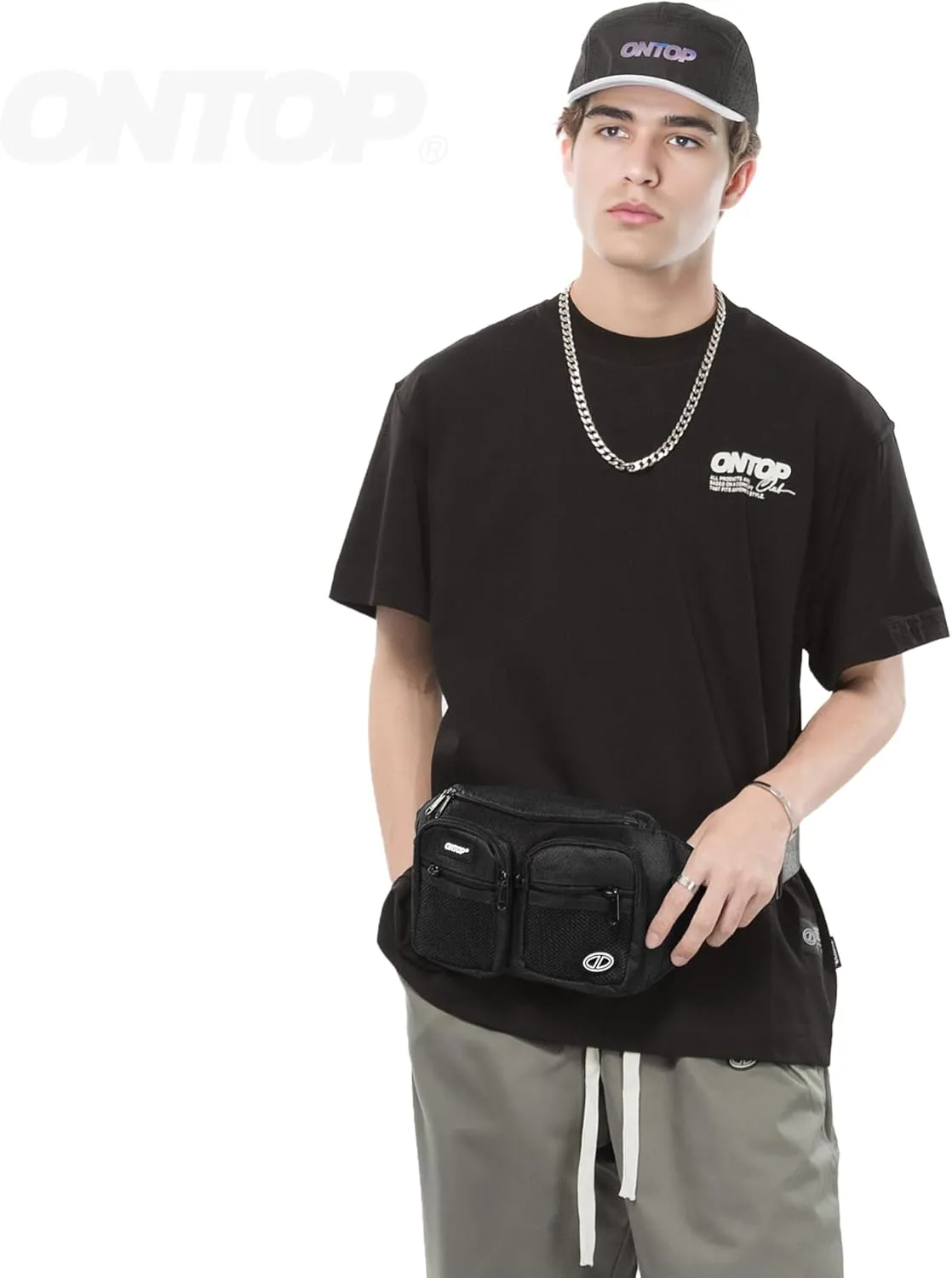 Canvas Fanny Pack Ultra Lightweight Water Resistant Belt Bag