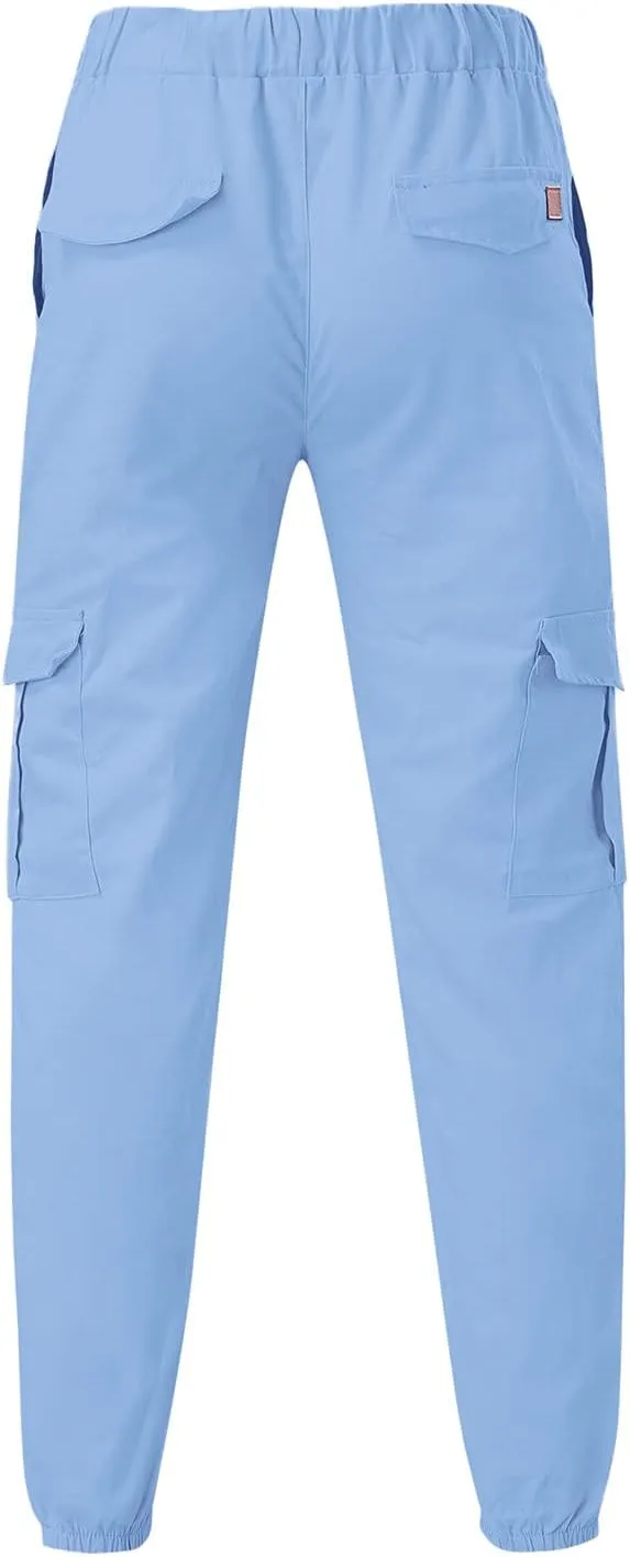 Cargo Pants for Men Big and Tall, Cargo Pants with Pockets Men's Heavyweight Cargo Fleece Sweatpants Stretch Elastic