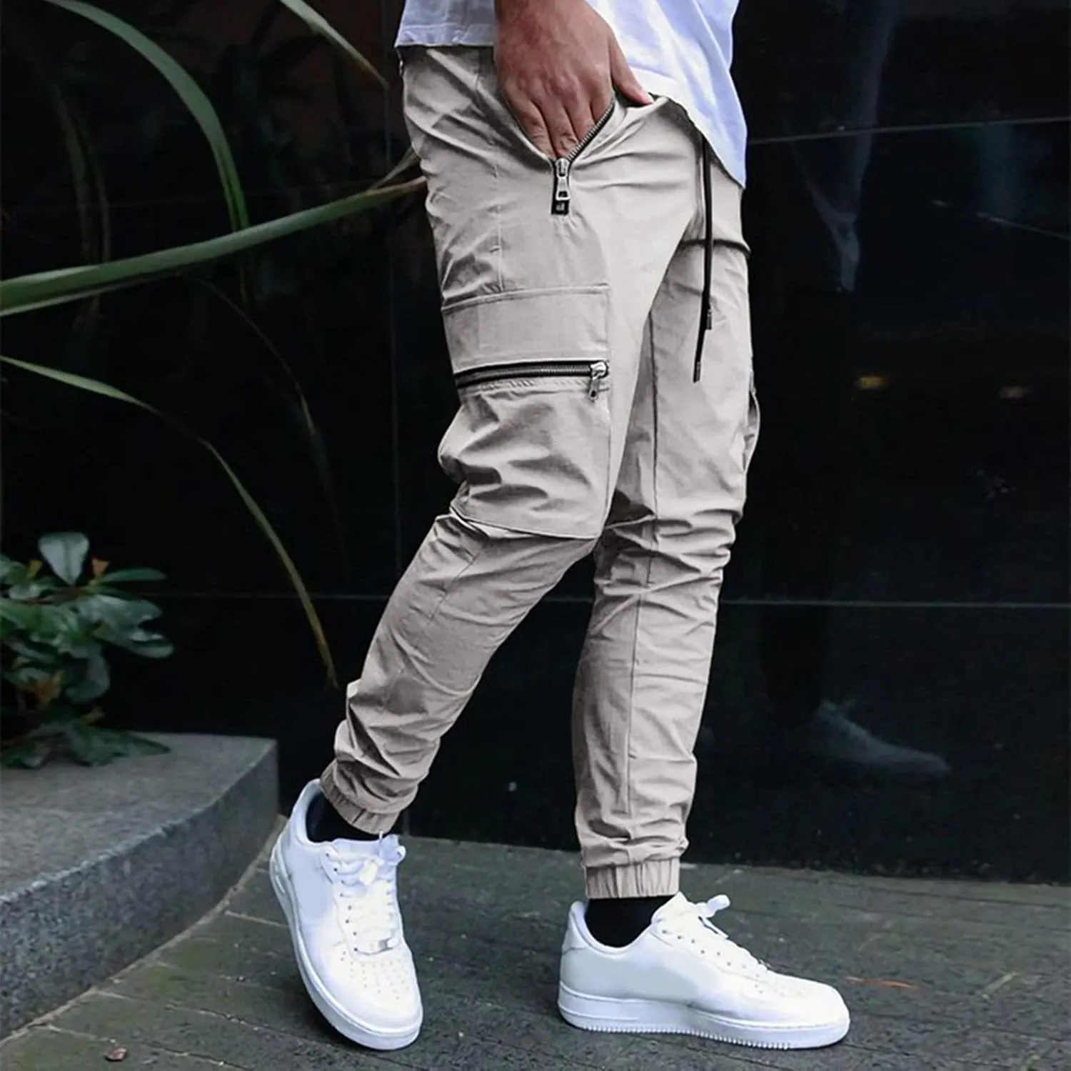 Cargo Pants for Men Big and Tall, Pants Sport Training Tapered Sweatpants Casual Athletics Joggers Mens Casual Pants