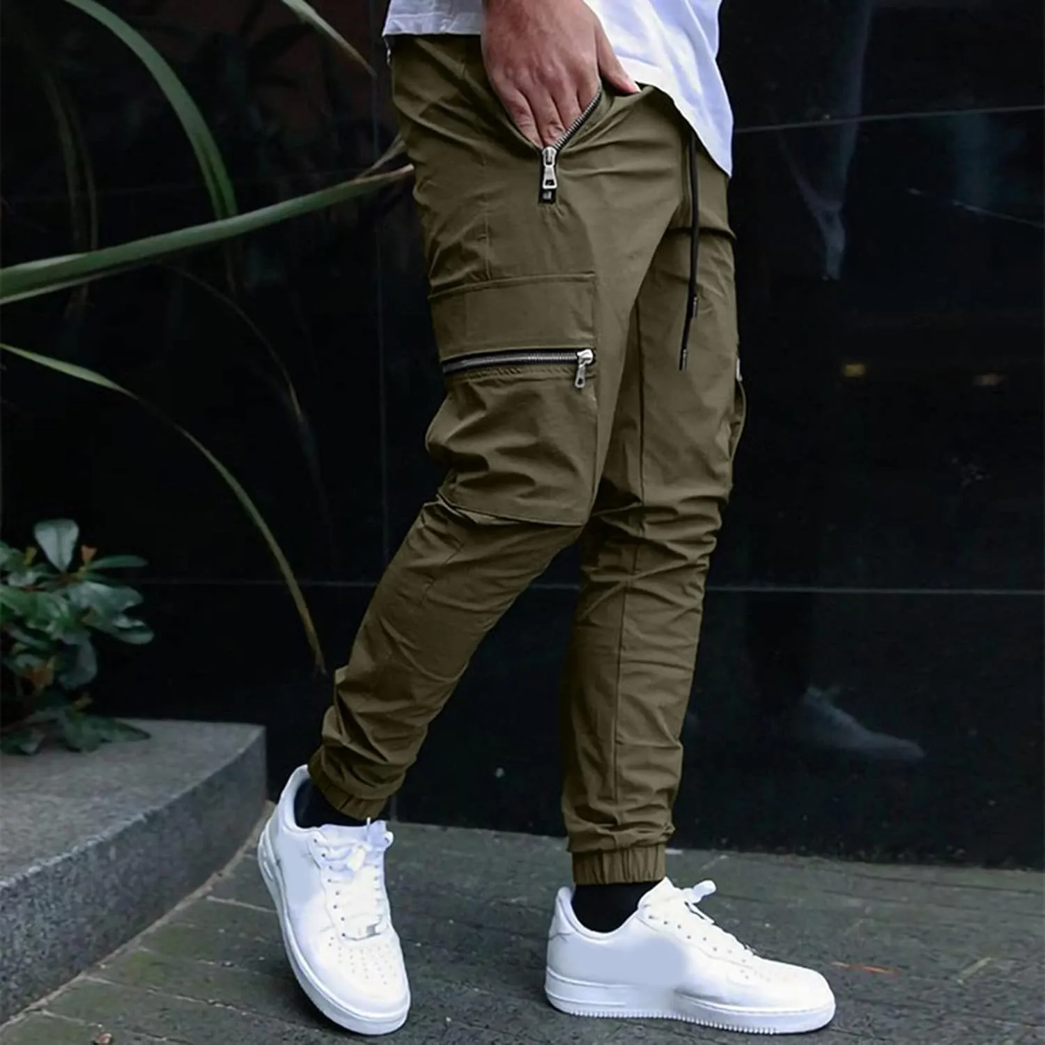 Cargo Pants for Men Big and Tall, Pants Sport Training Tapered Sweatpants Casual Athletics Joggers Mens Casual Pants