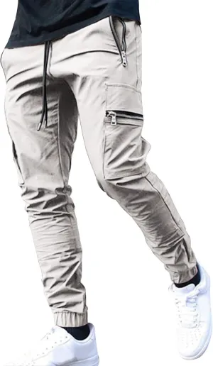 Cargo Pants for Men Big and Tall, Pants Sport Training Tapered Sweatpants Casual Athletics Joggers Mens Casual Pants