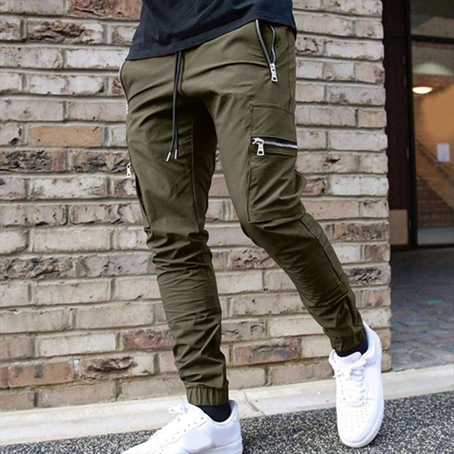 Cargo Pants for Men Big and Tall, Pants Sport Training Tapered Sweatpants Casual Athletics Joggers Mens Casual Pants