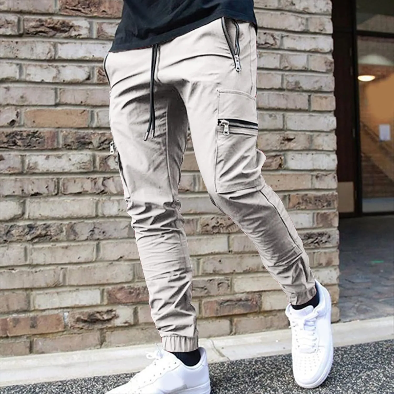 Cargo Pants for Men Big and Tall, Pants Sport Training Tapered Sweatpants Casual Athletics Joggers Mens Casual Pants