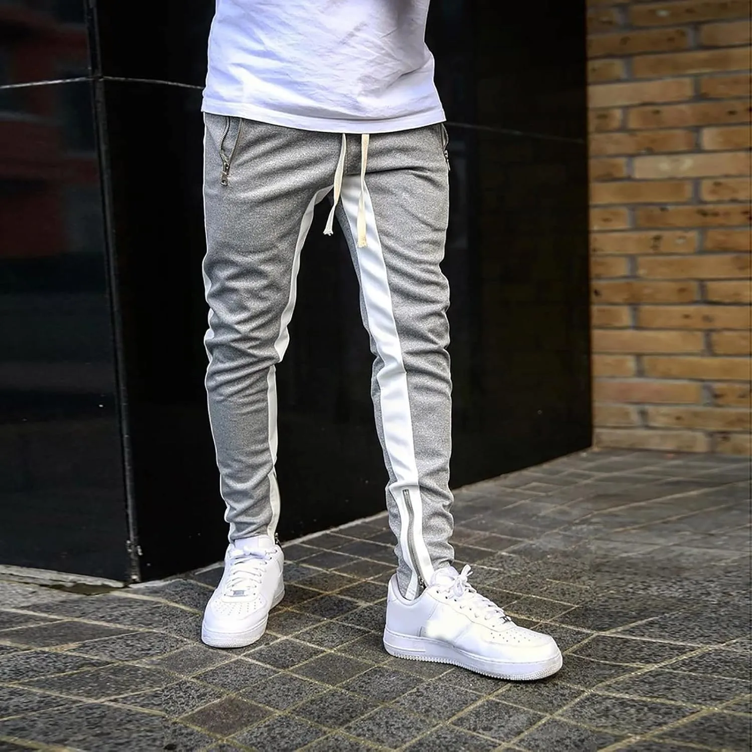 Cargo Pants for Men Big and Tall Straight Fit Cargo Pants for Men Stretch Men's Slim Fit Fleece Pants Winter Big and