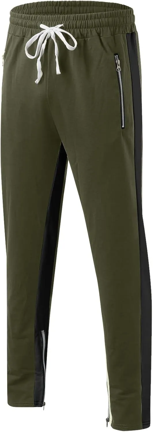 Cargo Pants for Men Big and Tall Straight Fit Cargo Pants for Men Stretch Men's Slim Fit Fleece Pants Winter Big and