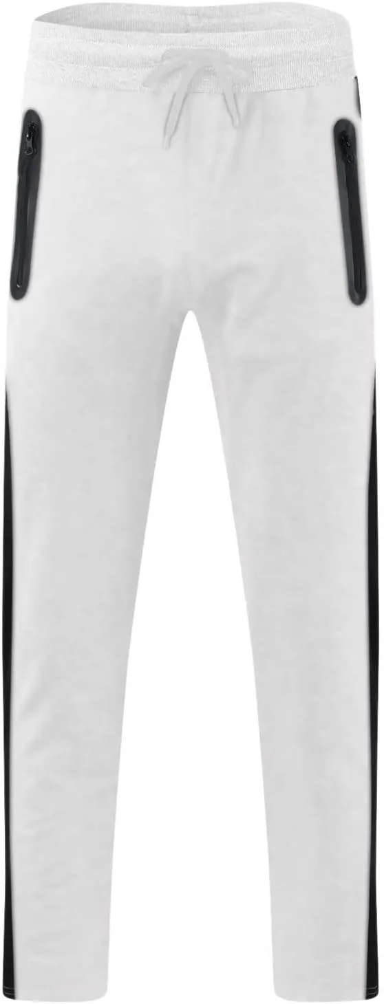 Cargo Pants for Men Joggers Elastic Waist Straight Leg Trousers Workout Jogger Pants with Pockets Sweatpants for Men