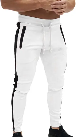Cargo Pants for Men Joggers Elastic Waist Straight Leg Trousers Workout Jogger Pants with Pockets Sweatpants for Men