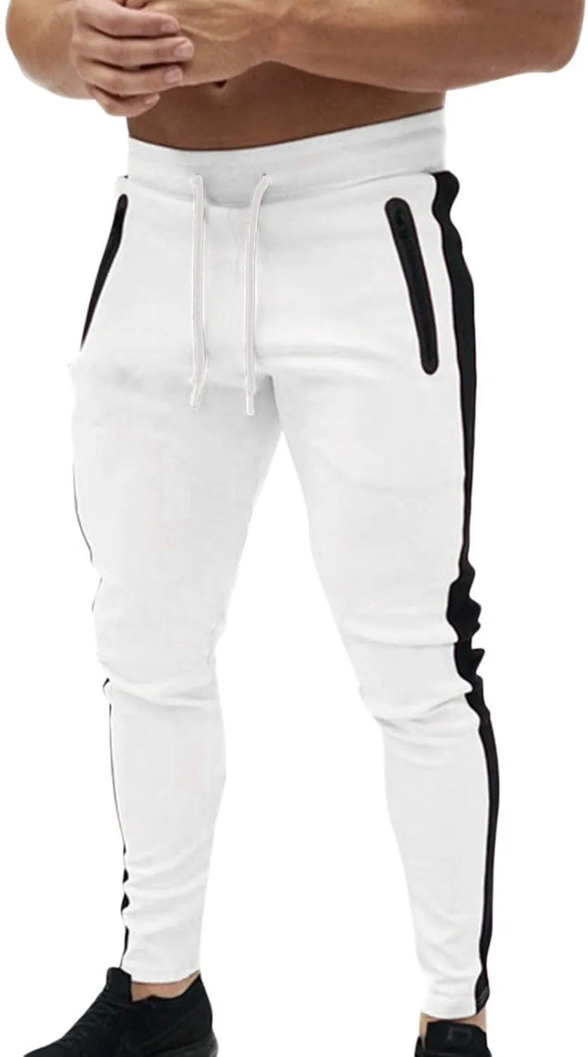 Cargo Pants for Men Joggers Elastic Waist Straight Leg Trousers Workout Jogger Pants with Pockets Sweatpants for Men
