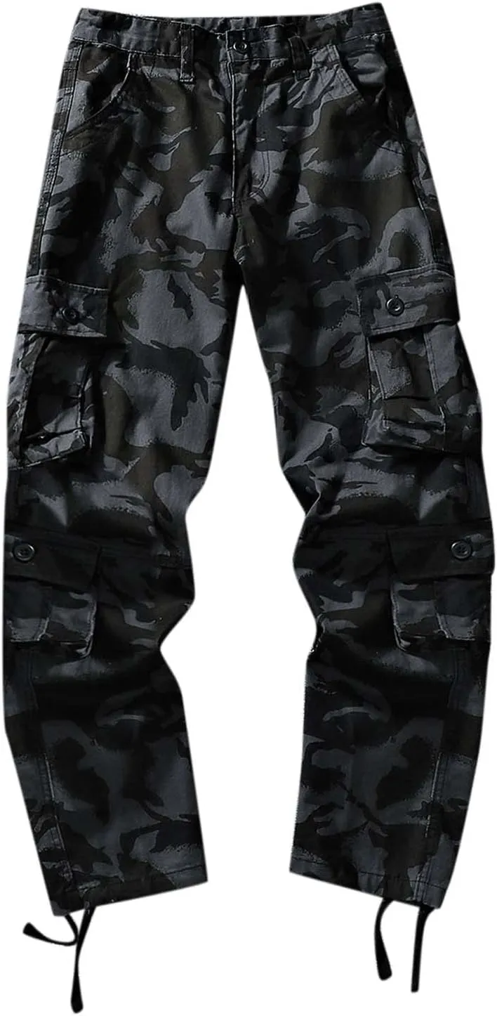 Cargo Pants for Men Joggers Loose Sports Trousers Pants with Pockets Men's Hiking Cargo Pants Slim Fit Stretch Jogger