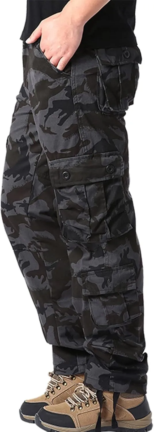 Cargo Pants for Men Joggers Loose Sports Trousers Pants with Pockets Men's Hiking Cargo Pants Slim Fit Stretch Jogger
