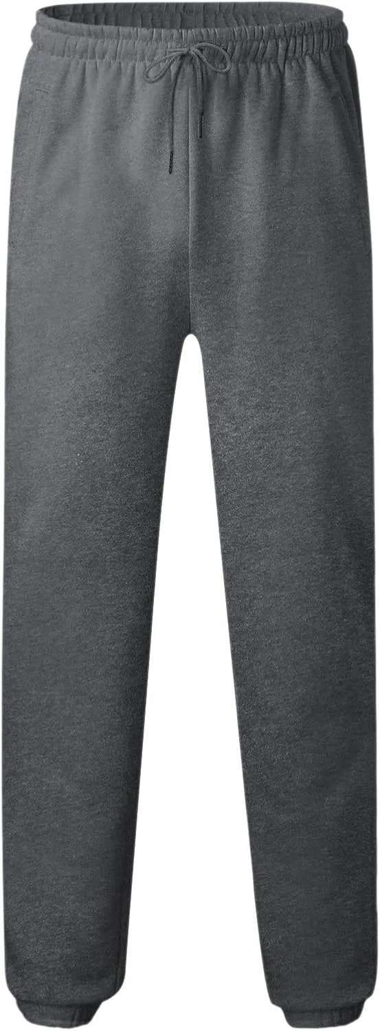 Cargo Pants for Men Joggers Pants Men's Heavyweight Cargo Fleece Sweatpants Stretch Elastic Waist Jogger Sport Pants