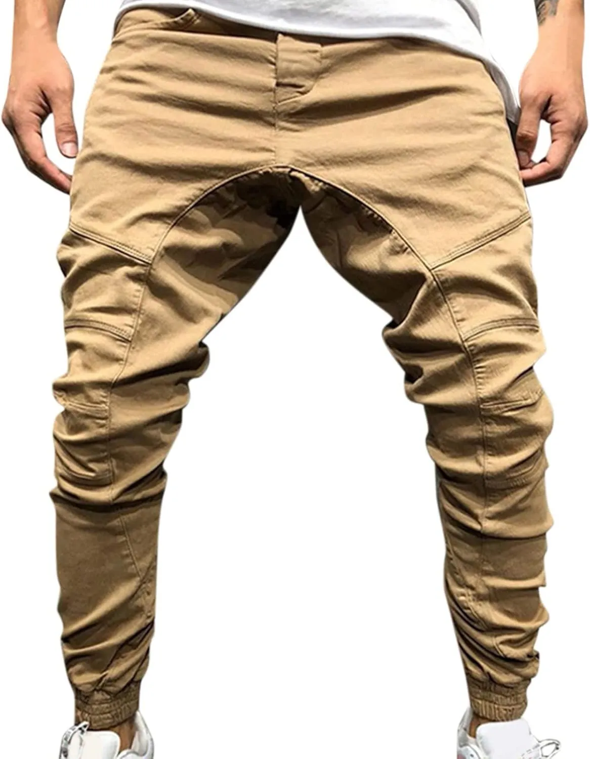 Cargo Pants for Men Relaxed Fit Mens Cargo Pants Sweatpants Men's Heavyweight Cargo Fleece Sweatpants Stretch Elastic