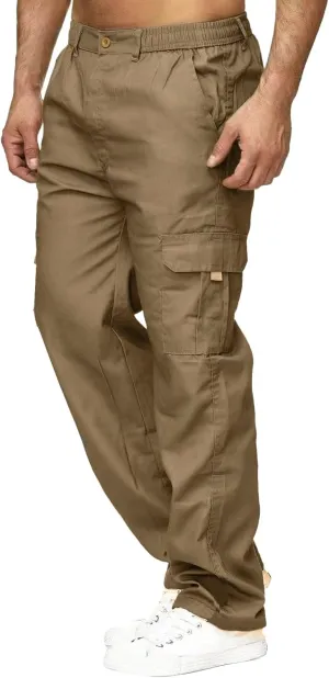 Cargo Pants for Men Relaxed Fit Pants Loose Fit Men's Classic-Fit Expandable-Waist Flat-Front Pant Mens Joggers with