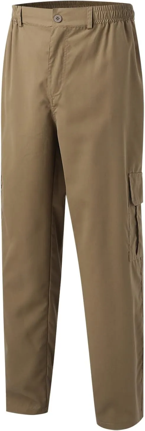 Cargo Pants for Men Relaxed Fit Pants Loose Fit Men's Classic-Fit Expandable-Waist Flat-Front Pant Mens Joggers with