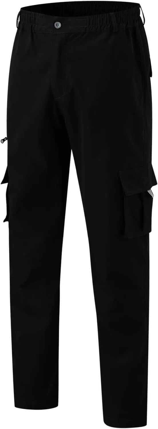 Cargo Sweatpants for Men Big and Tall Jogger Drawstring Trousers Pockets Sweatpants Workout Sports Pant Casual Cotton